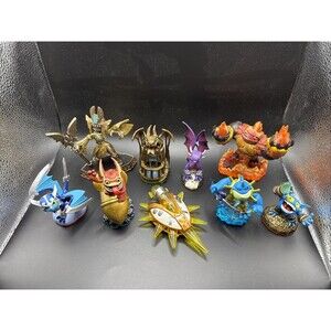 Skylanders Lot Of 9 Figures & Vehicles Trap Team Swap Force Imaginators Mixed